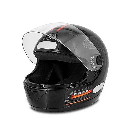 CAPACETE NEW EBF 7 GT 60 PRETO COM LARANJA
