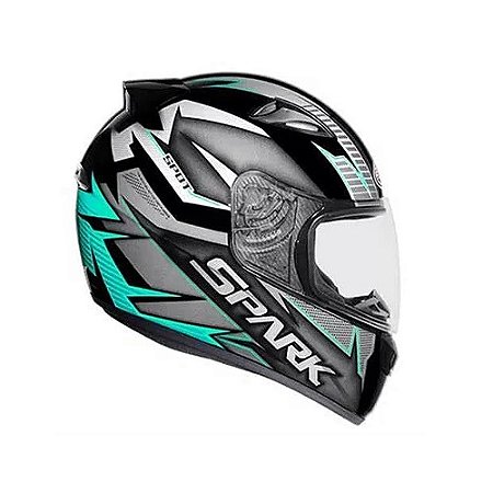 CAPACETE NEW SPARK SPOT 60 PRETO TIFFANY