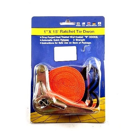 CINTA COM CATRACA PARA CARGA 4,5M X 2,5CM 50KG