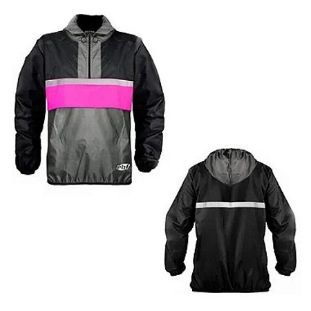 JAQUETA CORTA VENTO TAM M ROSA EBF