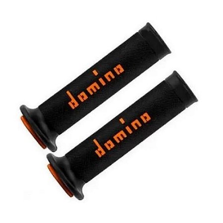 MANOPLA BORRACHA EXTRA MACIA PRETO E LARANJA - DOMINO