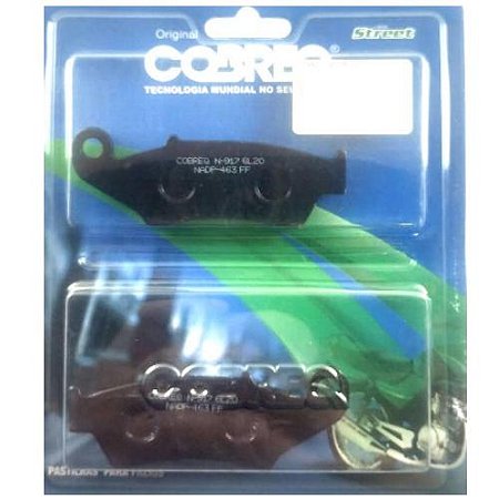 PASTILHA DE FREIO NX XR TORNADO FALCAON BIZ 125 - COBREQ