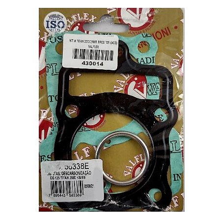 KIT A JOGO JUNTA TITAN 2000 NXR BROS 125 C. ACO - VALFLEX