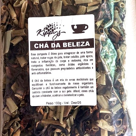 Chá da beleza - mix de ervas antioxidantes, desintoxicantes e hidratantes - 100g
