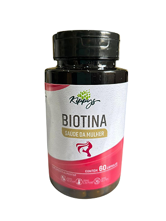 Biotina softgel, saúde da mulher - 60 capsulas – Suplemento para Cabelos e Unhas Fortes e Saudáveis | Kippys Natural