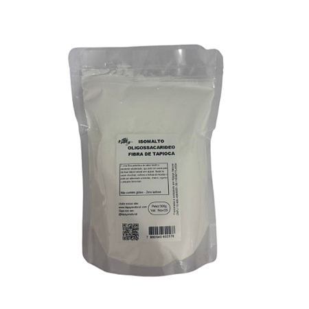 Adoçante Isomalto oligossacarideo - Fibra de tapioca - 500g - Kippys Natural