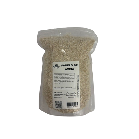 Farelo de aveia Sem glúten 500g - Kippys Natural