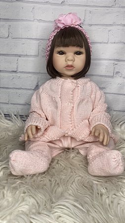 Bebê Reborn Eloise com Corpo de Vinil Siliconado super macio - Que Sonho de Neném