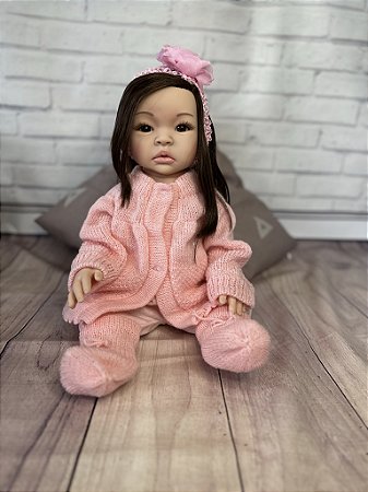 Bebê Reborn Helena com Corpo de Vinil Siliconado super macio - Que Sonho de Neném