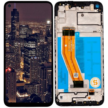 Frontal Galaxy A11 Skytech Pro Com Aro Compatível Com Samsung