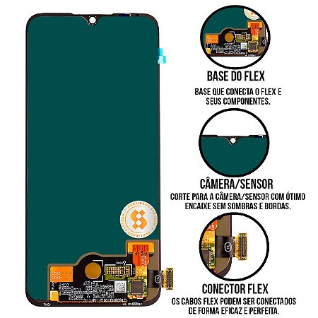 Frontal Mi A3 Importado Sem Aro Compatível Com Xiaomi