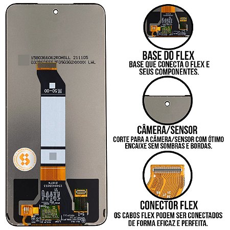 Frontal Redmi Note 10 5G / Poco M3 Pro 5G Importado Sem Aro Compatível Com Xiaomi