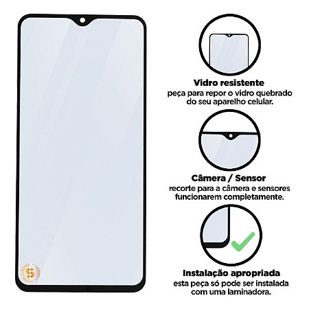 Vidro Redmi Note 8 Pro - Preto Compatível com Xiaomi