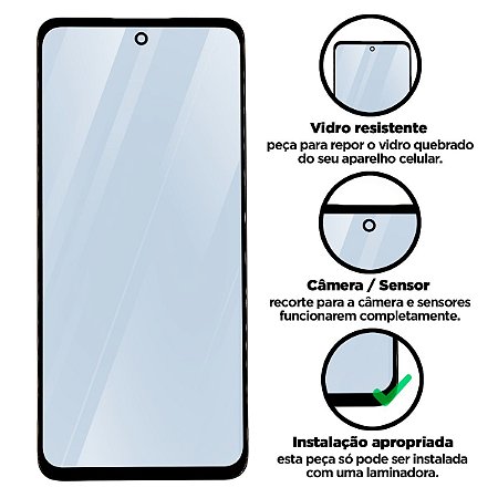 Vidro G5G - Preto Compatível com Motorola