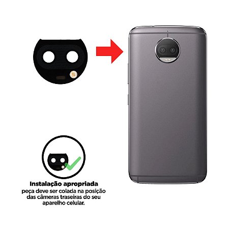 Lente Da Câmera G5S Plus - Preto Compatível com Motorola
