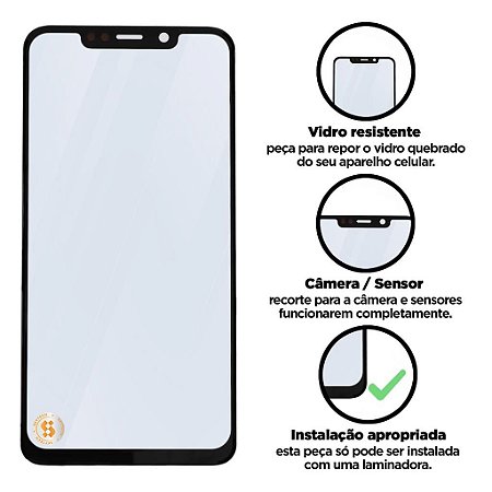 Vidro One - Preto Compatível com Motorola