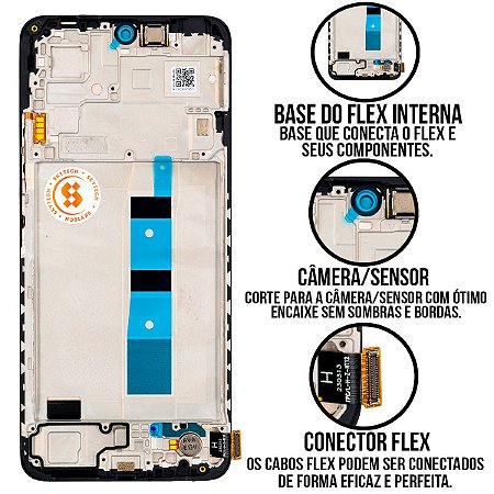 Frontal Redmi Note 12 4G Master Com Aro Compatível Com Xiaomi