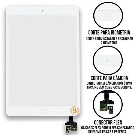 Touch Screen Ipad Mini 1 - 2 Compatível com Apple