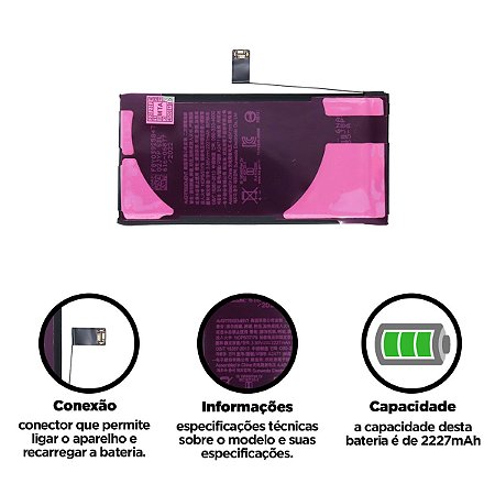 Bateria Iphone 12 Mini Compatível com Apple