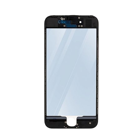 Vidro Iphone 7g com Aro Cola Compatível com Apple