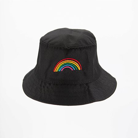 Chapéu Bucket Hat Unissex Estilo Arco Íris