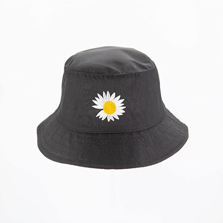 Chapéu Bucket Hat Unissex Estilo Flor