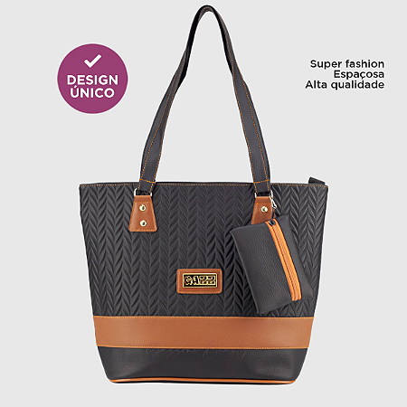 Bolsa Feminina Grande Para Trabalhar Passear Escola Faculdade Florida Moda Lançamento