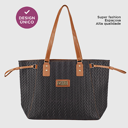 Bolsa Feminina Grande Para Trabalhar Passear Escola Faculdade Florida Moda Lançamento