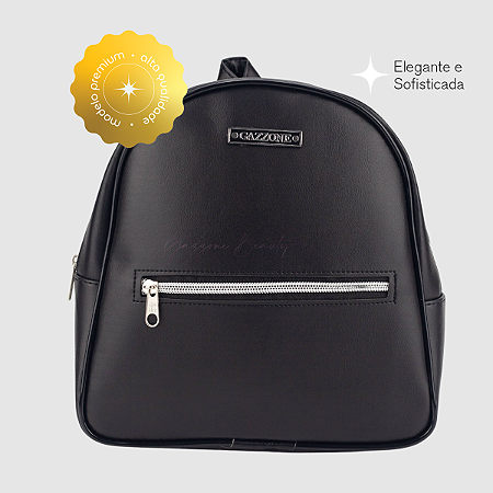 Mochila Feminina Mini Pequena Lisa Ziper Casual Moderna Estilosa Mulher Menina Adolescente
