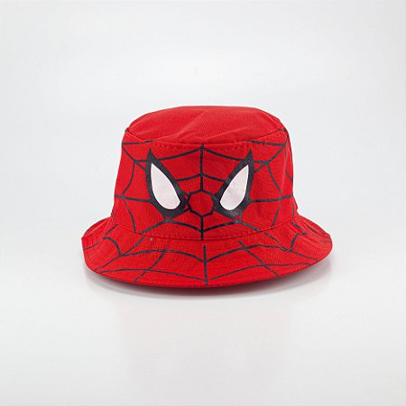 Chapéu Bucket Infantil Menino Personagem Homem Aranha Teia