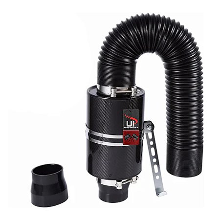 Kit Intake Universal em Fibra de Carbono com Duto Flexível