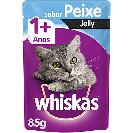 Sache Whiskas Peixe Jelly 85Gr - Empire Pet