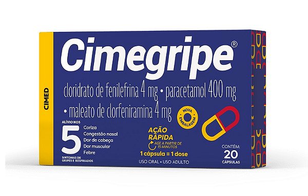 Cimegripe Caixa Com 20 Cápsulas