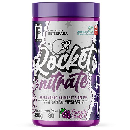 Rocket Nitra Sem Cafeína Uva 450g