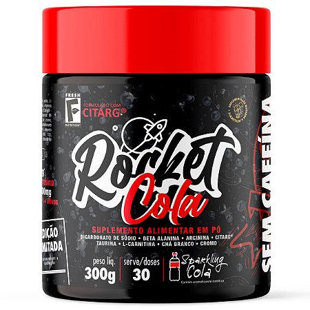 Pré-Treino Rocket Sparkling Cola Sem Cafeína 300g