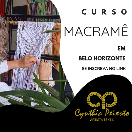 CURSO PRESENCIAL DE MACRAMÊ EM BELO HORIZONTE