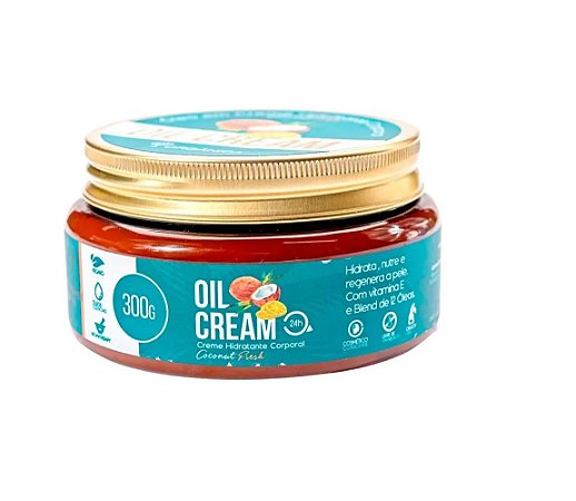 OIL CREAM HIDRATANTE COCONUT E LIMA 300 G