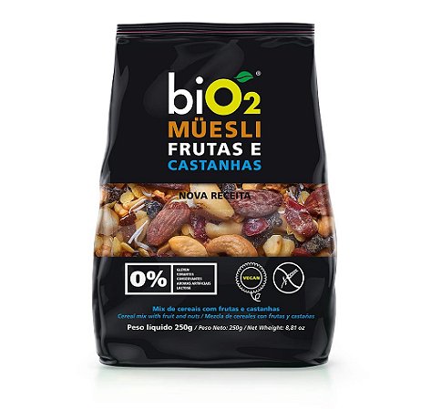 biO2 Muesli Frutas e Castanhas 250g