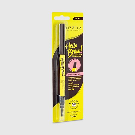 LAPISEIRA PARA SOBRANCELHAS HELLO BROW VIZZELA COR 04