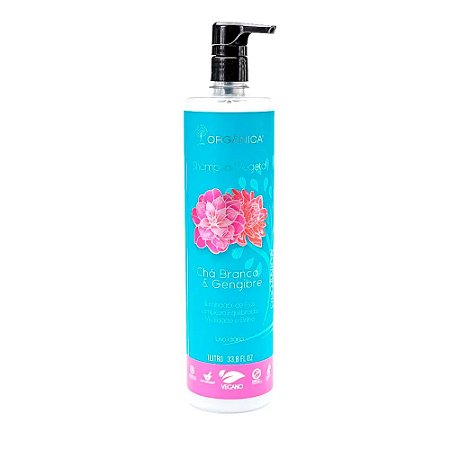 SHAMPOO VEGETAL CHA BRANCO E GENGIBRE 1000ML