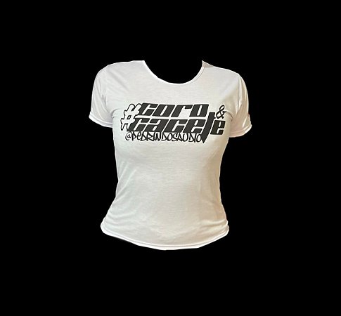 Baby Look Feminina #Coro&Cacete Branca