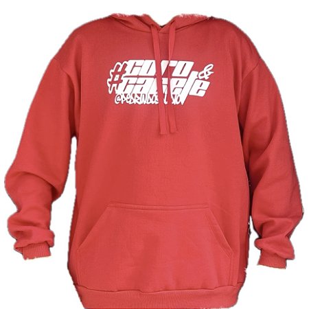 Moletom #Coro&Cacete Vermelho