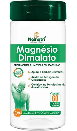 Magnésio Dimalato 60 cáps - Nelnutri
