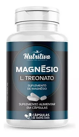 Magnésio L-treonato 100 Cápsulas Nutritiva