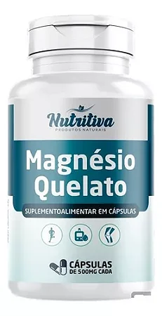 Magnésio Quelato 250mg 100 Cápsulas - Nutritiva