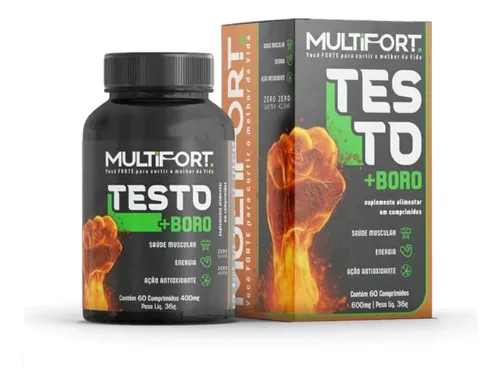 Testo Mais Boro 60 Comprimidos Multifort