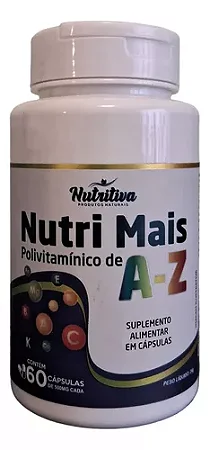 Polivitamínico A-z Nutri Mais 60 Cápsulas - Nutritiva