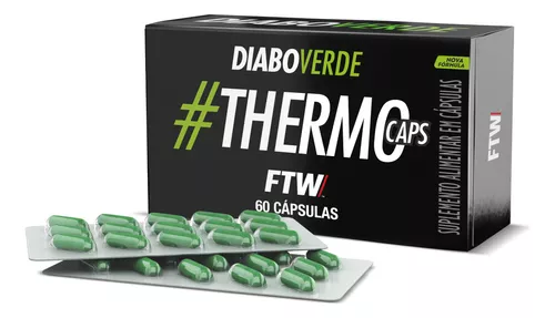 Termogenico ThermoCaps 200mg 60caps FTW - DIABO VERDE