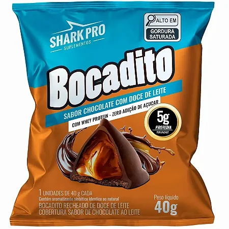 BOCADITO PROTEICO CHOCOLATE COM DOCE DE LEITE 40G