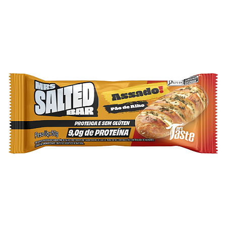 Barra de Proteína - Taste  Bar Salted sabor  Pão De Alho